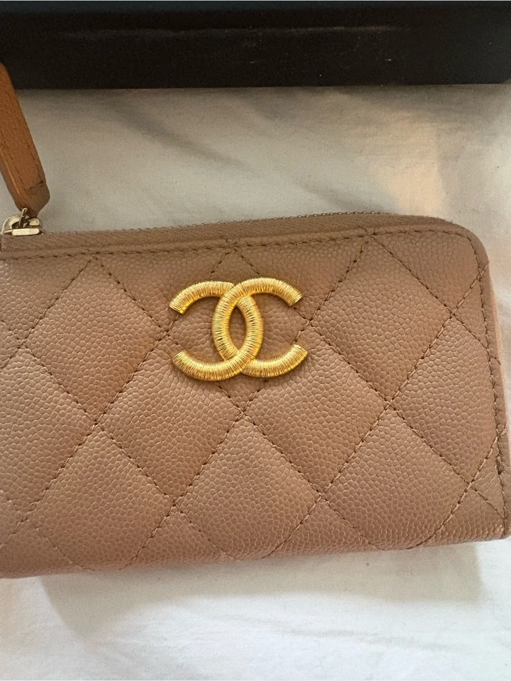 CHANEL quilted leather